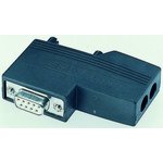104320, 9 Way Right Angle Female Screw Terminal D-sub Connector