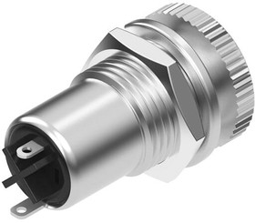 54-00080, Connector - mono jack - 3.5x20.5 mm - panel mount - nickel plated - threaded - nut and washer