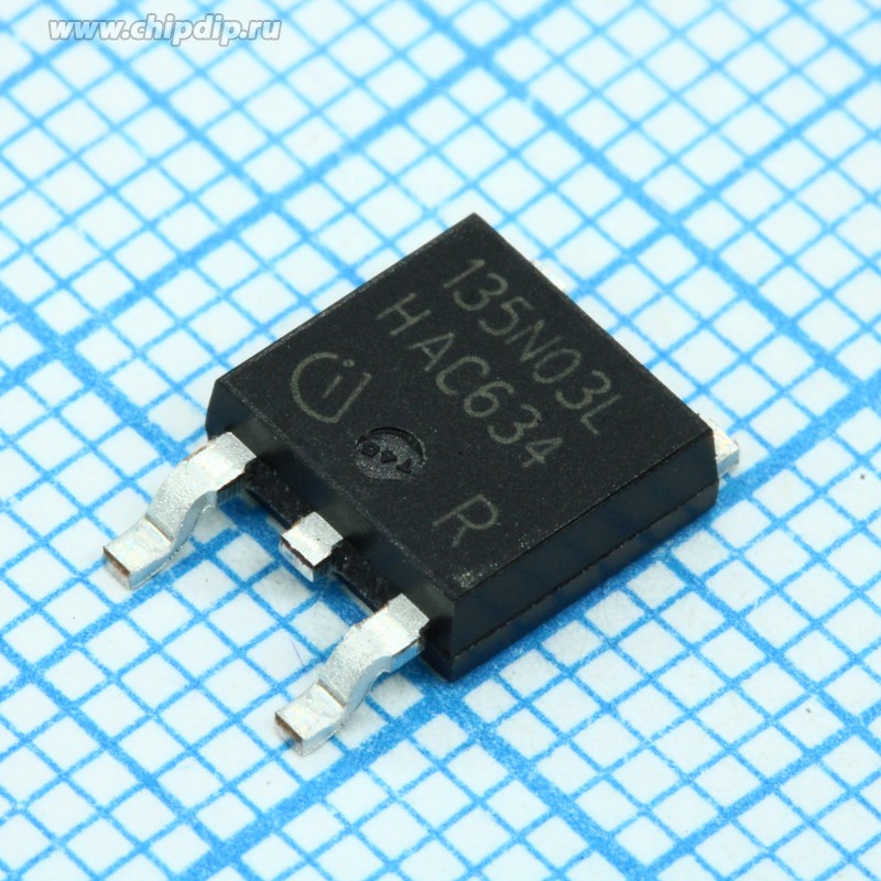 IPD135N03LG, 30V 30A 31W 13.5mOhm@10V,30A 2.2V@250uA N Channel TO-252-2 ...