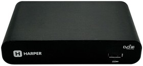 Фото 1/3 Ресивер DVB-T2 HARPER HDT2-1108, черный