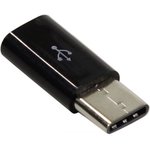 ORIENT Переходник USB 2.0 micro-Bf (5pin) UC-201 -  Type-Cm (24pin), черный