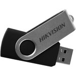 Флешка USB Hikvision M200S 32ГБ, USB3.0, серебристый и черный [hs-usb-m200s/32g/u3]