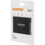 SSD накопитель Digma Run P1 DGSR2001TP13T 1ТБ, 2.5", SATA III, SATA, rtl