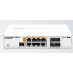Mikrotik CRS112-8P-4S-IN - коммутатор 8х10/100/1000 Ethernet, 4 x SFP ports