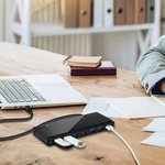 UH700, Разветвитель USB(Хаб) 7хUSB 3.0, активный, черный