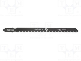 HT6D653, Hacksaw blade; wood,jigsaw; 126mm; 9teeth/inch; 5pcs.