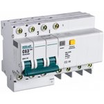 Выключатель автоматический дифференциального тока 4п (3P+N) C 63А 100мА тип AC ...