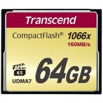 Карта памяти 64Gb Compact Flash Transcend 1000x (TS64GCF1000)