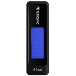 TS64GJF760, Флеш накопитель 64GB Transcend JetFlash 760, USB 3.0, Черный/Синий