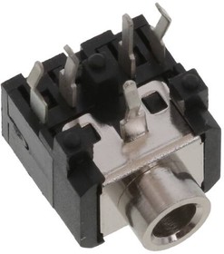 STX-3200-5NB, Phone Connectors 3.5MM STEREO JACK 5P SHIELDED NON-THREAD