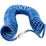 Шланг спиральный синий с быстросъемными соединениями профи 5м 5х8мм 20бар 4910
