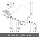 331149638R, Сальник редуктора Renault Duster 2012