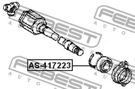 Фото 1/10 Подшипник приводного вала 41x72x23 TOYOTA RAV4 ACA3#,ALA3#,GSA33,ZSA3# 2005.11-2012.1 FEBEST AS-417223