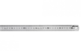 Фото 1/2 Линейка измерительная 300х25,4 мм металлическая Micron 34311