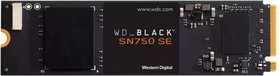 Фото 1/3 Твердотельный накопитель SSD Western Digital M.2 2280 250GB WD Black Client SSD SN750 WDS250G1B0E PCIe Gen3x4 with NVMe, 3200/1000,3D TLC,20