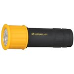 Ultraflash LED15001-B (фонарь 3XR03 светофор, желтый с черным, 9 LED, пластик ...