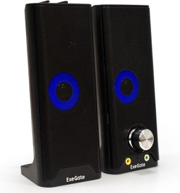 Фото 1/10 ExeGate Accord 280 (питание USB, Bluetooth, 2х3Вт (6Вт RMS), 60-20000Гц, цвет черный, RGB подсветка, с возможностью трансформации в саундбар