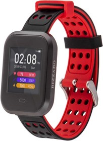 Фото 1/3 Смарт-часы Rekam Bizzaro F630 1.3" OLED корп.черный/серебристый рем.черный разм.брасл.:L (2202000010)