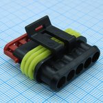 CKK7051-1.5-21B, (282089-1), Корпус разъема, серия 1.5, розетка, 5 контактов ...