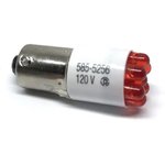 585-1115F, LED Replacement Lamps - Based LEDs MDGT FLNG BASED LED RED 28V