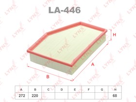 LA-446, LA-446 Фильтр воздушный LYNXauto