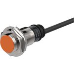 PR18-5DP, Inductive three-wire sensor with indicator and cable 2m, M12x1 ...