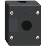 XALG01, Harmony XALG Push Button Enclosure, 1 Hole Black, 22mm Diameter None Plastic