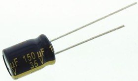 Фото 1/4 EEUFC1V151, Конденсатор электролитический, с низким импедансом, THT, 150мкФ