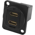 CP30212M3B, USB Adapter in XLR Housing, USB-C Socket - USB-C Plug