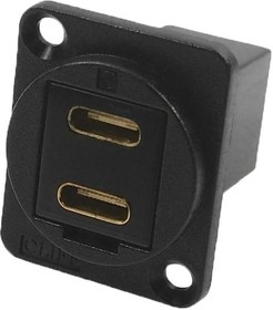 Фото 1/2 CP30212M3B, USB Adapter in XLR Housing, USB-C Socket - USB-C Plug
