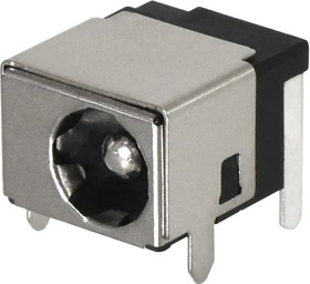 PJ-079BH, DC Power Connectors power jack, 2.5 x 5.8 mm, horizontal, through hole, high current, w/ shielding,1 switch