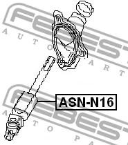 Фото 1/9 ASN-N16, ASNN16_вал карданный рулевой нижний!\ Nissan Almera N16 01-05