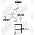 BH11013, Втулка нижнего рычага | перед |