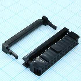 DS1016-26MA2BB, (IDC-26; IDC-26F), IDC разъем, розетка на плоский шлейф 26pin(2x13), шаг 2.54мм – купить оптом и в розницу