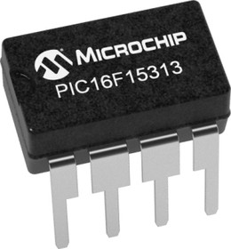 Фото 1/4 PIC16F15313-I/P, 8 Bit MCU, PIC16 Family PIC16F15xx Series Microcontrollers, 32 МГц, 3.5 КБ, 256 Байт