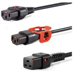 IL19-C20-H05-3150-200, AC Power Cords 16A C19 C20 LinePlug Locking Plug 200cm