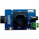 SI538X4X-64SKT-DK, Sockets & Adapters Daughter card featuring a 64-pin QFN socket used in conjunction with a Clock Builder Pro Field Program