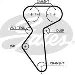 Ремень ГРМ GATES 5419XS /859715419/ TOYOTA 1N, DAEWOO 1.5