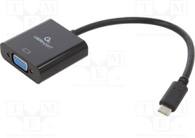 A-CM-VGAF-01, Адаптер; USB 3.1; D-Sub 15pin HD гнездо,вилка USB C; 0,15м