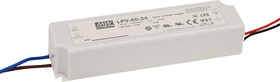 Фото 1/2 LPV-60-12, AC/DC LED, 12В,5А,60Вт,IP67 блок питания для светодиодного освещения