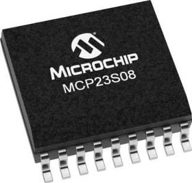 Фото 1/2 MCP23S08-E/SO, Interface - I/O Expanders In/Out SPI int