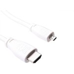 T7689AX-RS, 1m HDMI to Micro HDMI Cable in White