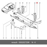 55 02 027 20R, 55 02 027 20R_пружина задняя!\ Renault Duster 4x4 2.0/1.5dCi 09