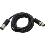 Кабель Vention XLR(m)/XLR(f) - 3 м (BBFBI), Кабель Vention аудио XLR M/XLR F - 3м