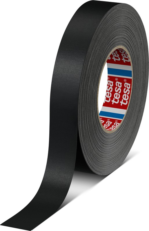 04651 00505 00 4651 Duct Tape 50m x 25mm Black Acrylic Coated Finish TESA