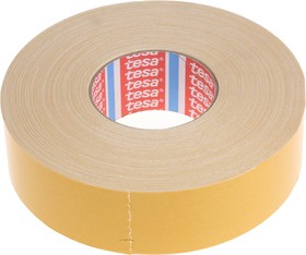4964 50mx50mm, 4964 White Double Sided Cloth Tape, 0.39mm Thick, 7.5 N/cm, Cloth Backing, 50mm x 50m