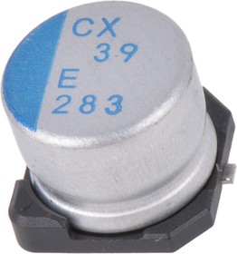 Фото 1/2 PCX1E390MCL1GS, 39µF Surface Mount Polymer Capacitor, 25V dc