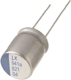 Фото 1/2 22μF Polymer Capacitor 50V dc, Radial, Through Hole - PLX1H220MCL1