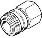 KD4-1/2-I, Brass Female Pneumatic Quick Connect Coupling, G 1/2 Female Threaded