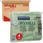 8396, Wypall Green Cloths for Glass and Mirror Cleaning, Dry Use, Bag of 6 ...